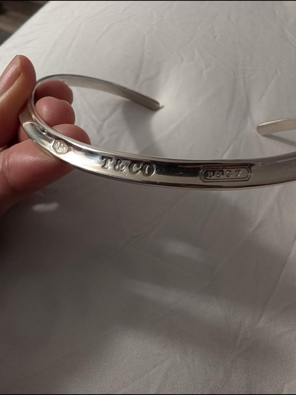 Tiffany & Co. Sterling Silver Cuff Necklace - Bright Silver